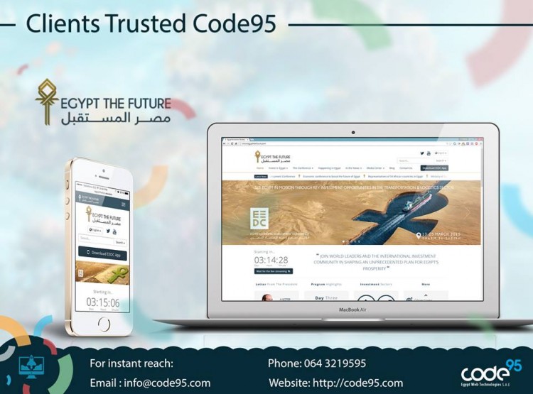 Code95 launched the Egypt Economic Development Conference Online!