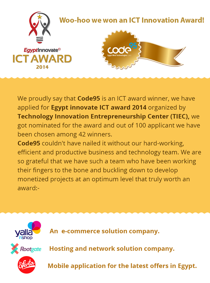 Code95 ICT Innovative award