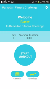 Ramadan fitness challenge