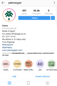 Palma Egypt Instagram