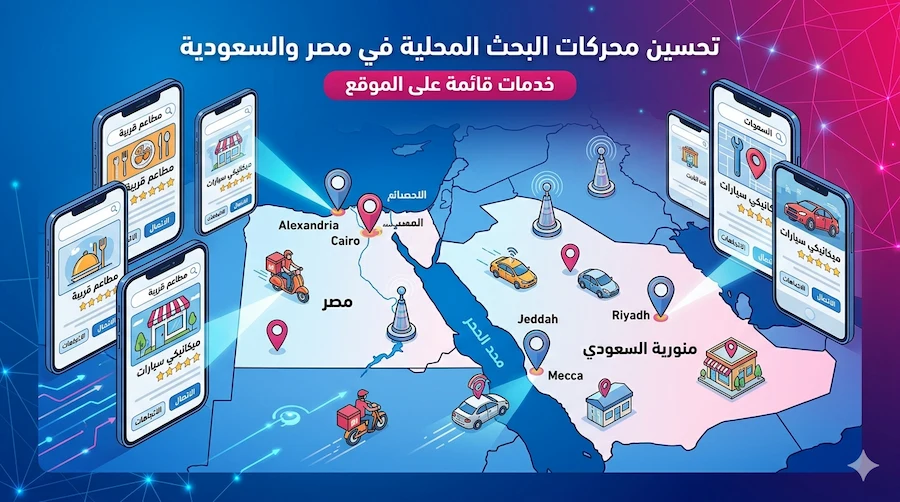 السيو المحلي في مصر والسعودية جذب عملاء من منطقتك