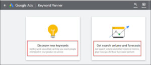 Google keyword planner