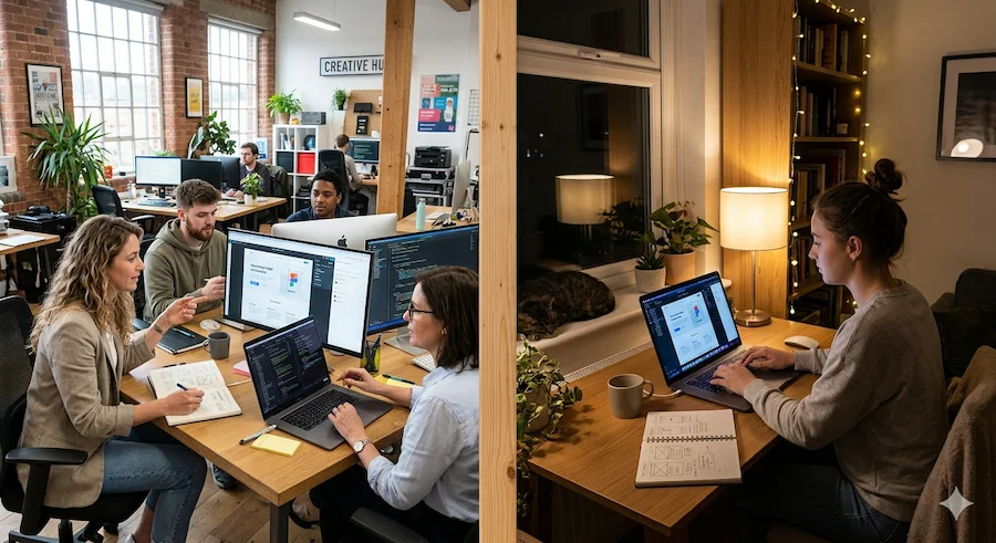 شركة تصميم مواقع أم فريلانسر؟ أيهما الأنسب لك؟