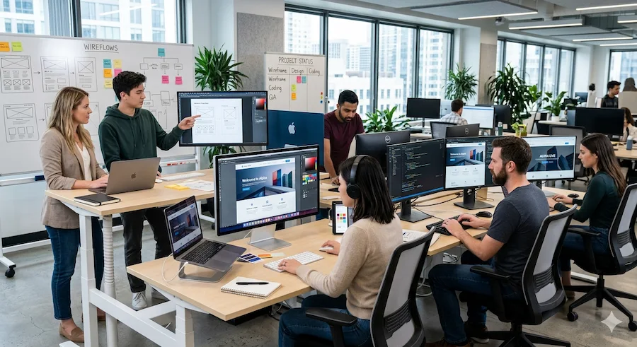 مراحل تصميم وتطوير المواقع من الفكرة إلى الإطلاق