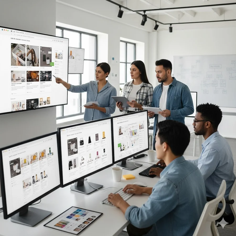 خطوات تصميم متجر الكتروني