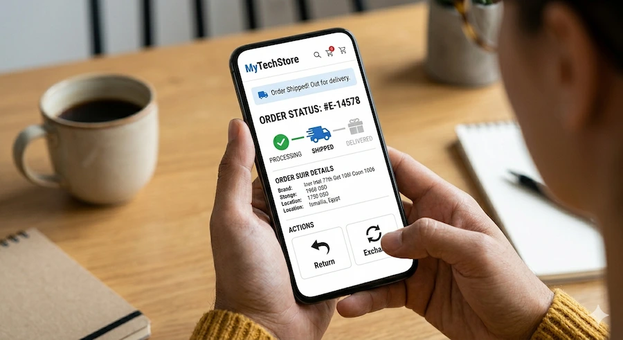 تتبع الطلبات وسياسات الاسترجاع الواضحة