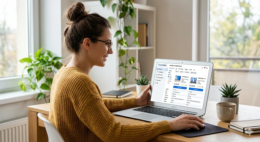 تجربة تصفح سهلة للمتجر الإلكتروني
