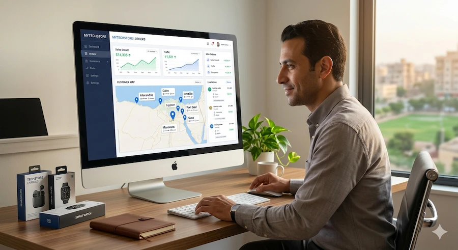 توسيع المبيعات عبر متجر إلكتروني متاح 247