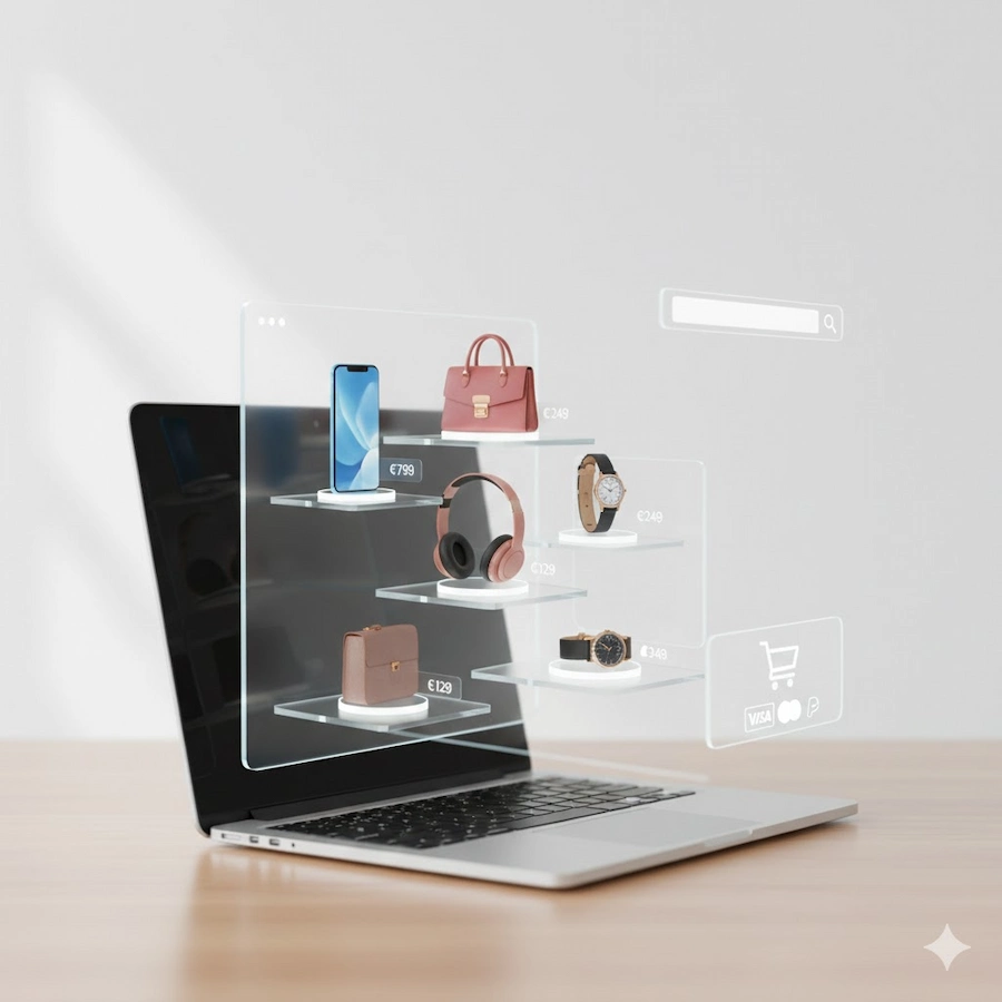 عمل المتجر الإلكتروني